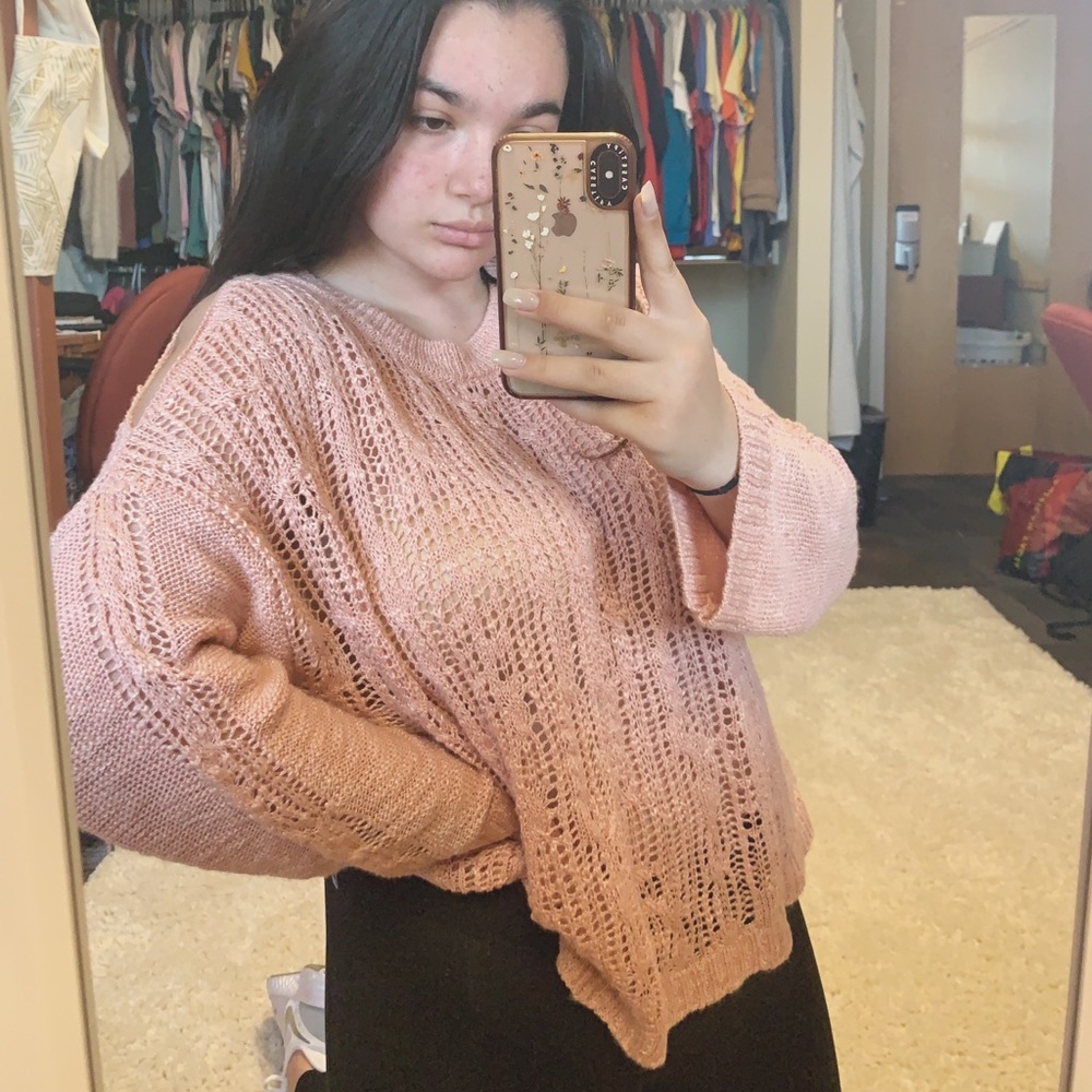 coco + jaimeson pink sweater